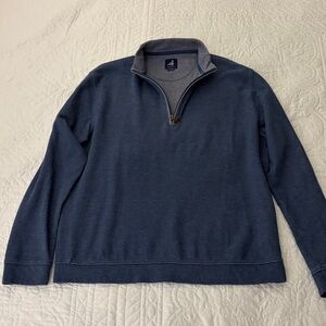Johnnie-O Sully Helios Blue Medium 1/4 Zip Sweater